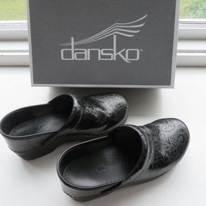 Dansko Professional Cabrio black leather clog shoe womens EU  37